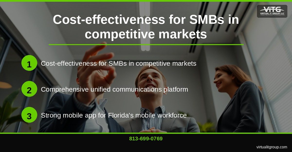 Small business team using VoIP phones during hurricane preparedness meeting | Best Florida VoIP Providers for Small Business in 2026 Central Florida